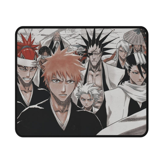 Bleach, Non-Slip Gaming Mouse Pad, Anime, shonen, literally me, big 3, ichigo, toshiro, biyakuya, kenpachi, renji, accessories, gifts, merch