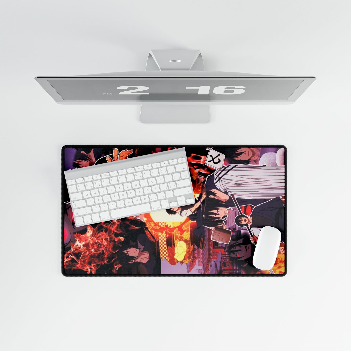 Benimaru Shinmon Desk Mat - Fire Force Anime Keyboard Pad, Strongest Fire Soldier Desk Mat, Manga Gaming Accessory, Otaku Gift, Fire Force