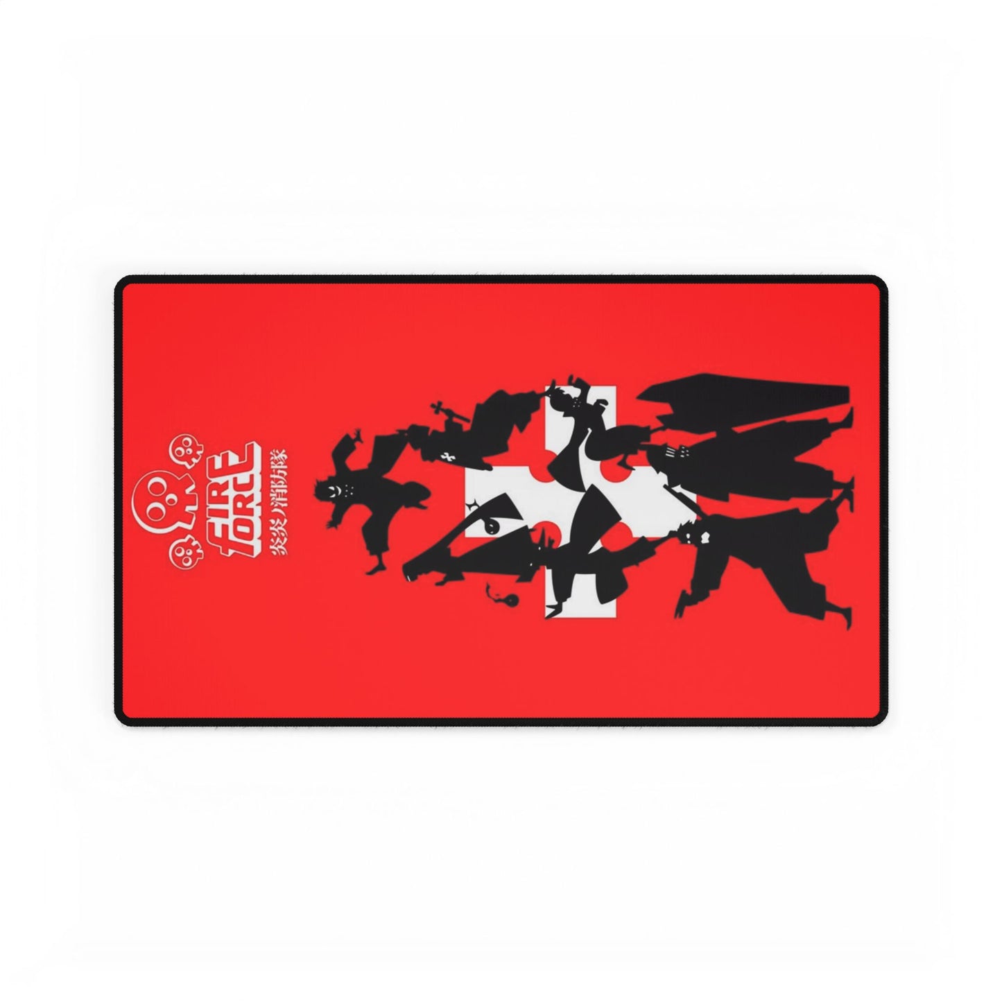Fire Force Silhouette Desk Mat - Anime Keyboard Pad, Company 8 Desk Mat, Manga Gaming Accessory, Otaku Gift