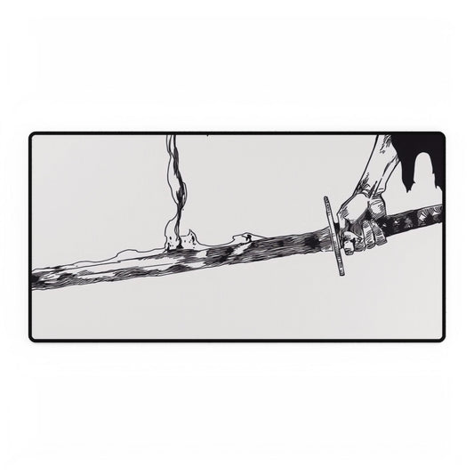 Bankai, Desk Mats, bleach, yamamoto, old man, head captain, fire, zanka, no, tachi, sword, katana, anime, shonen, manga, accessories