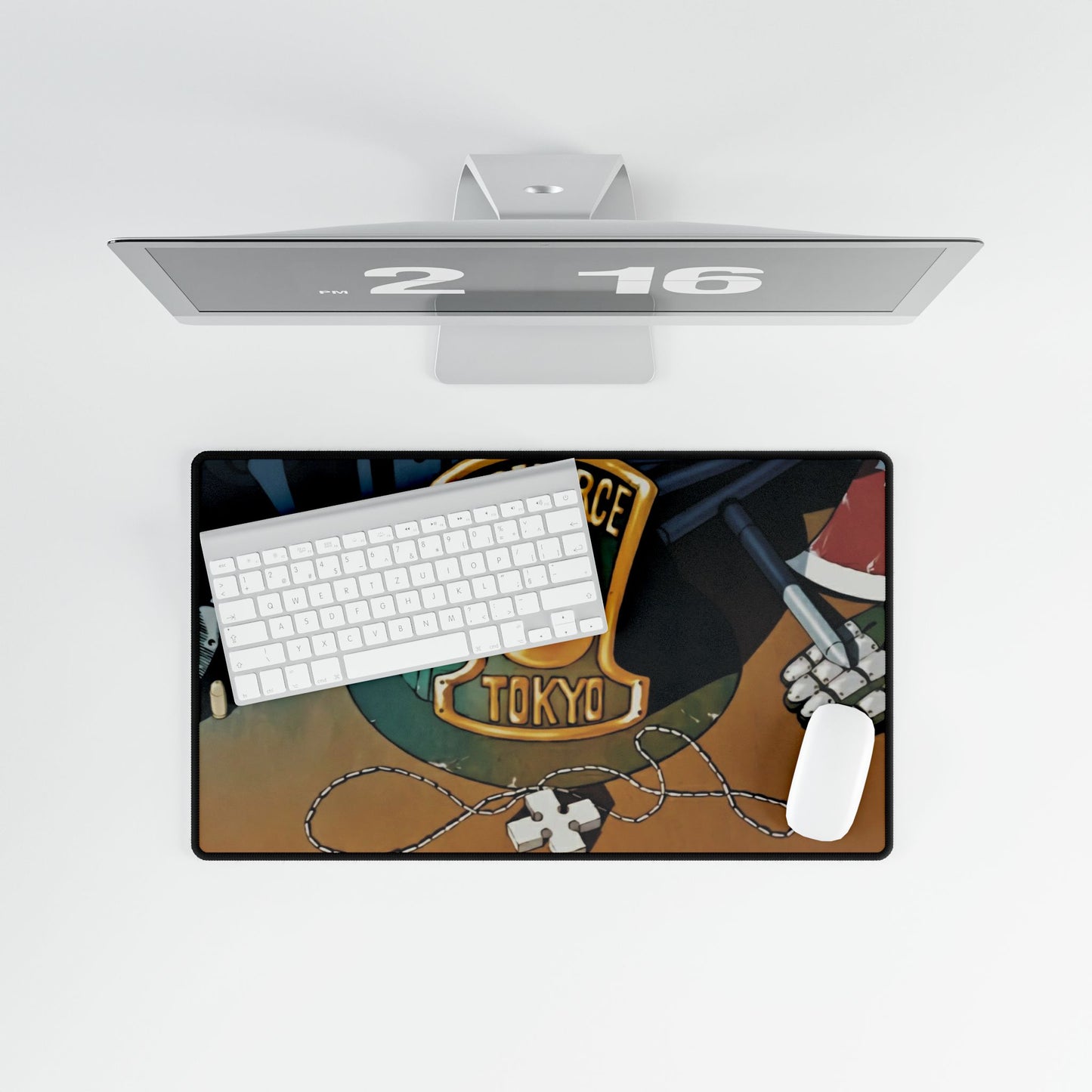 Fire force 8 Tokyo, Desk, Mat,  Anime Gaming Mat - Extended Size - Emblem Design - Manga Fan Gift