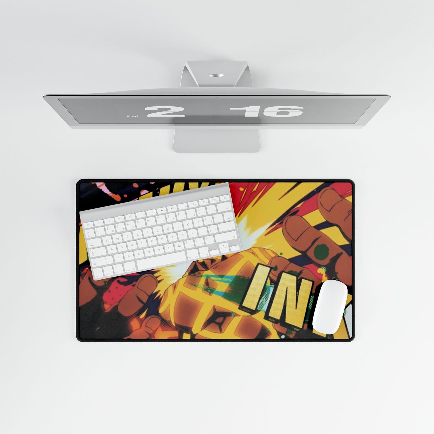 Ogun Montgomery Desk Mat - Fire Force Anime Keyboard Pad, Soul Resonance Desk Mat, Manga Gaming Accessory, Otaku Gift