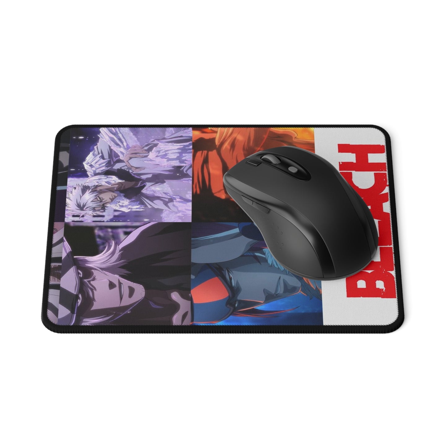 Anime Bleach Non-Slip Gaming Mouse Pad - Captains Squads Yamamoto Urahara, 13 Court Guard Squad Toshiro, Kyorako, Shunsui, Kenpachi, Kisuke,