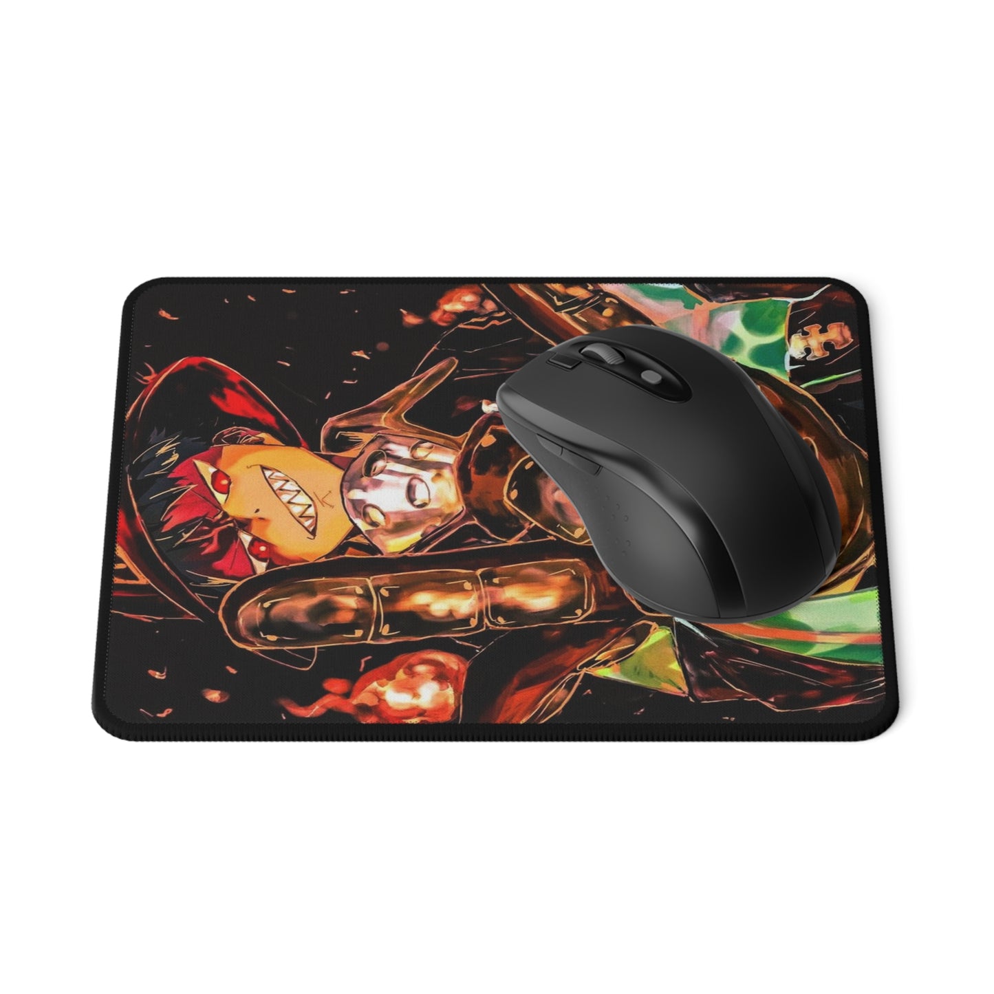 Shinra Kusakabe Gaming Mouse Pad - Fire Force Non-Slip Mat, Devil's Footprints Desk Accessory, Anime Gaming Pad, Otaku Gift