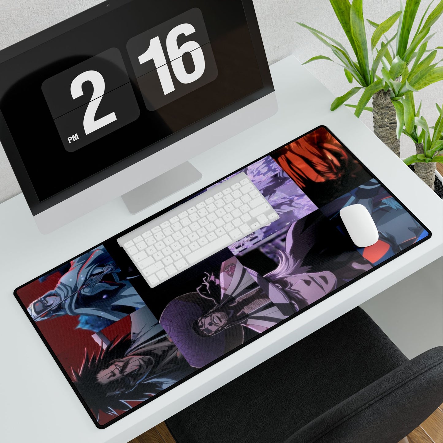 Bleach Anime Desk Mats - Captains and Squads Design, 13 Court Guard, Urahara, Yamamoto, Manga, Anime Gift, Gaming Mouse Pad
