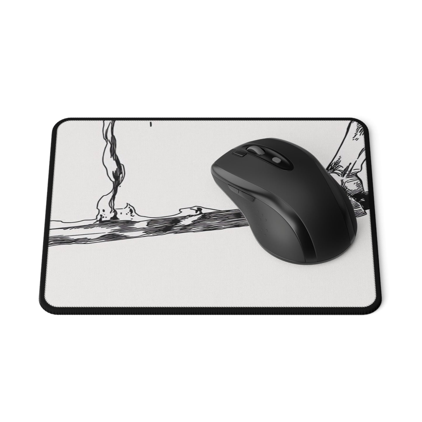 Bankai, Non-Slip Gaming Mouse Pad, bleach, yamamoto, old man, head captain, fire, zanka, no, tachi, sword, anime, shonen, manga, accessories