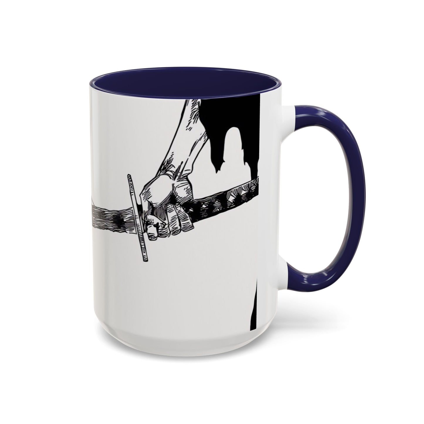 Bankai, Accent, Coffee, Mug, (11, 15oz), bleach, yamamoto, old man, head captain, fire, sword, katana, anime, shonen, manga, 