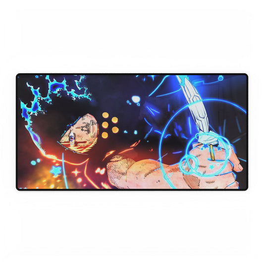 Arthur Boyle Desk Mat - Fire Force Anime Keyboard Pad, Knight King Gaming Mat, Manga Desk Accessory, Otaku Gift