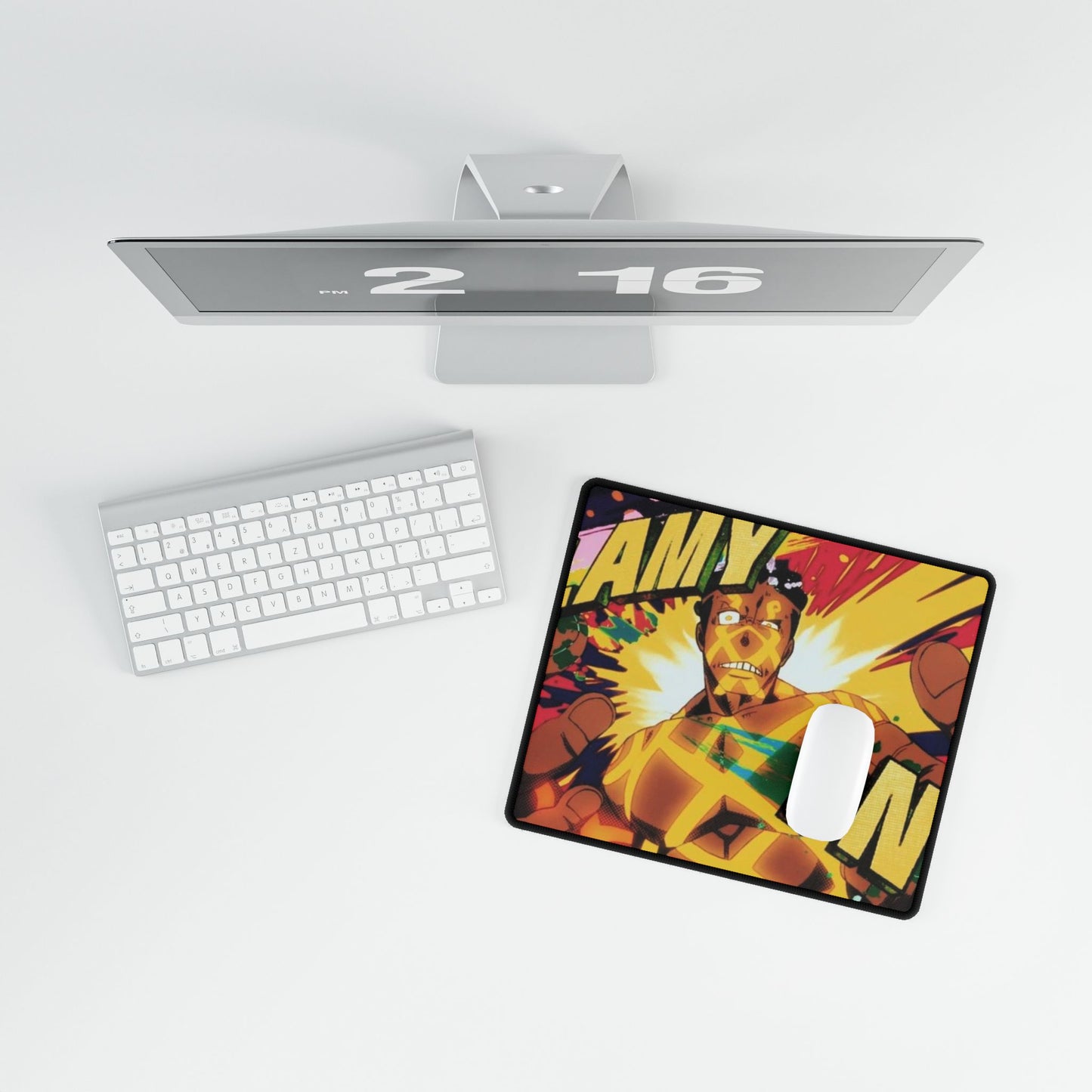 Ogun Montgomery Desk Mat - Fire Force Anime Keyboard Pad, Soul Resonance Desk Mat, Manga Gaming Accessory, Otaku Gift