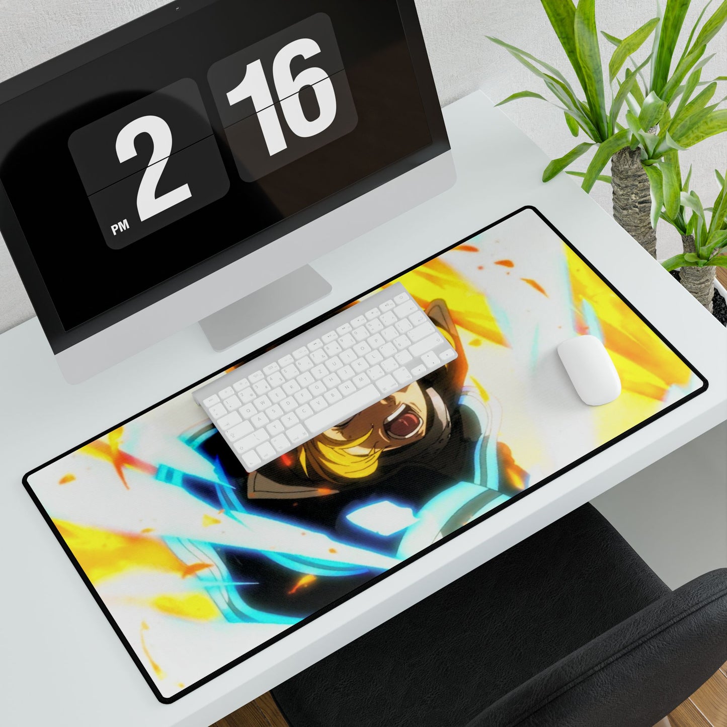 Arthur Boyle "Excalibur" Desk Mat - Fire Force Anime Keyboard Pad, Knight King Gaming Mat, Manga Desk Decor, Otaku Gift