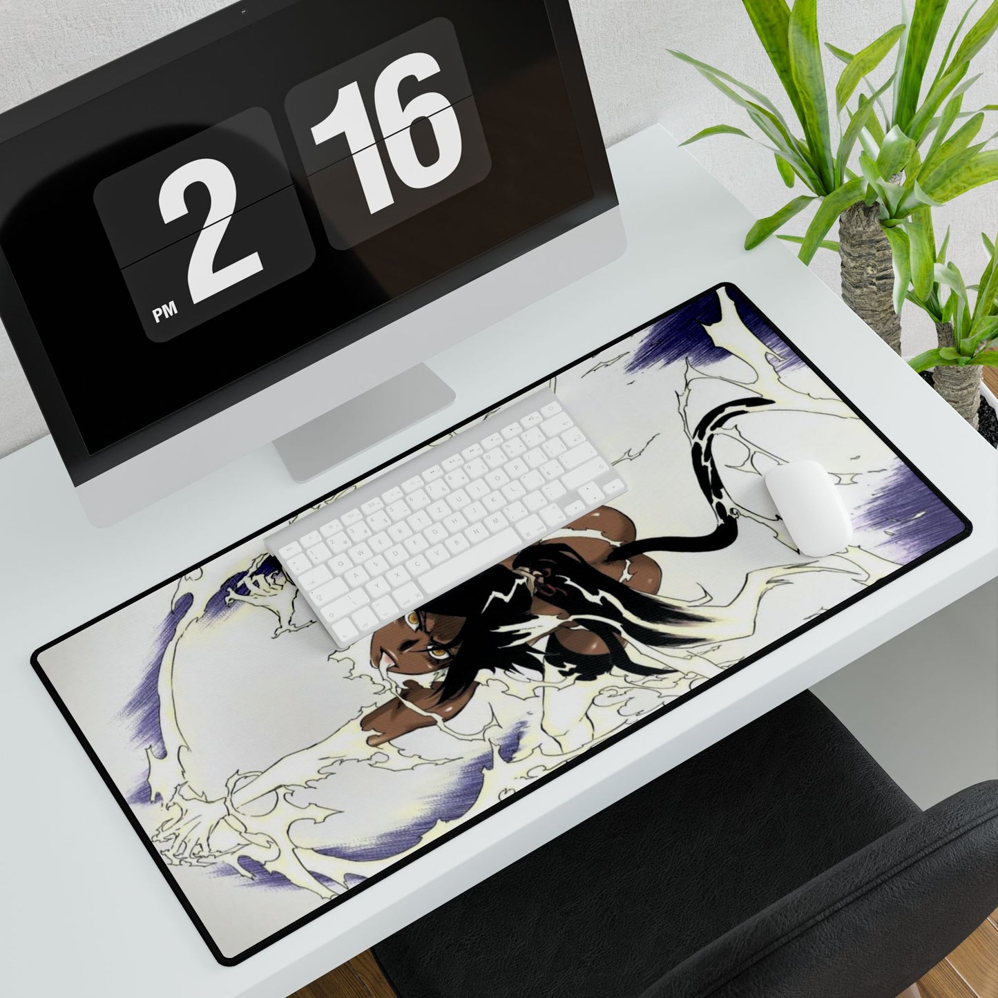 Yoruichi, Shihouin, Desk Mats, bleach, anime, shonen, manga, kusuke, urahara, cat, ichigo, black, lightning, big 3, mommy