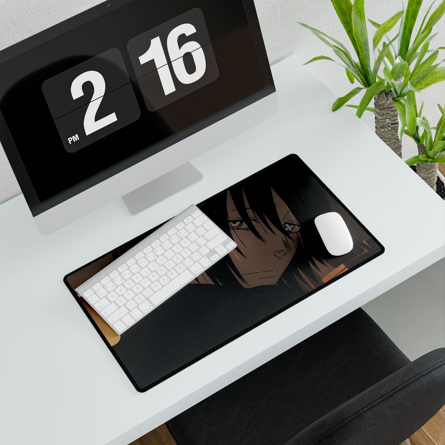 Benimaru Shinmon Desk Mat - Fire Force Anime- Unique Art Design - Extended Size Gaming Mat - Manga Fan Gift Desk Accessories