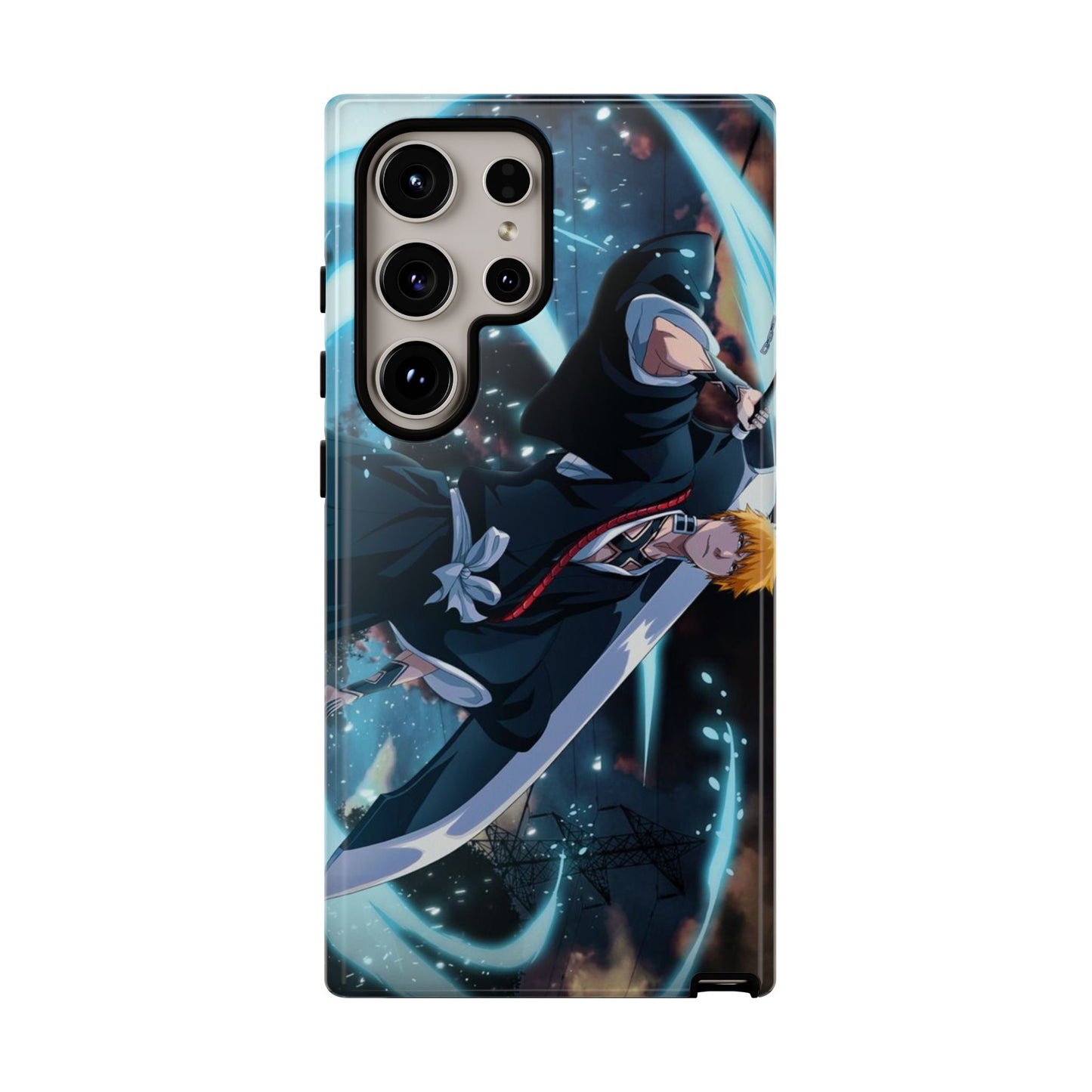 Ichigo, Kurosaki, Tough, Phone, Cases, Bleach, anime, manga, shonen, substitute, soul, reaper, society, rukia, kuchiki, bankai, 