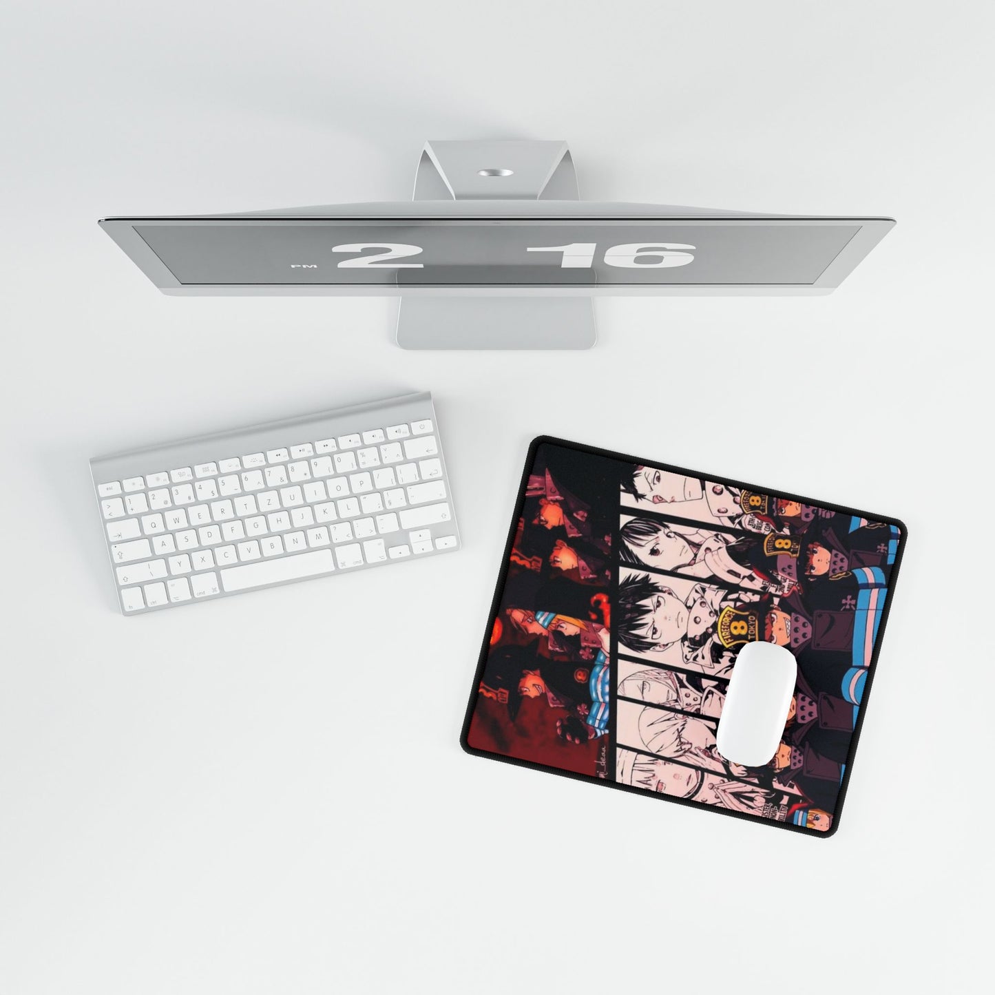Fire Force Company 8 Desk Mat - Anime Team Keyboard Pad, Manga Gaming Accessory, Otaku Gift