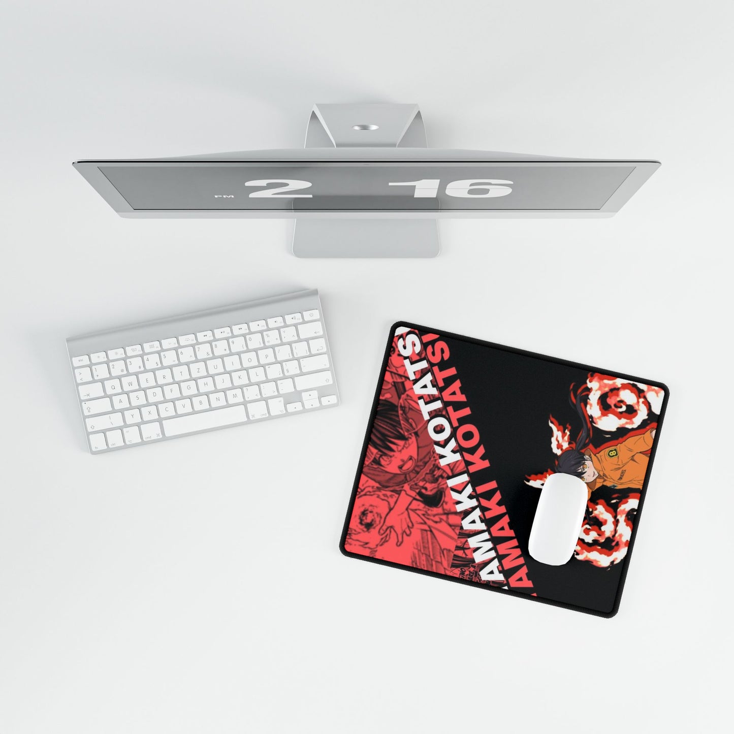 Tamaki Kotatsu Desk Mat - Fire Force Anime Keyboard Pad, Lucky Charmer Desk Mat, Manga Gaming Accessory, Otaku Gift