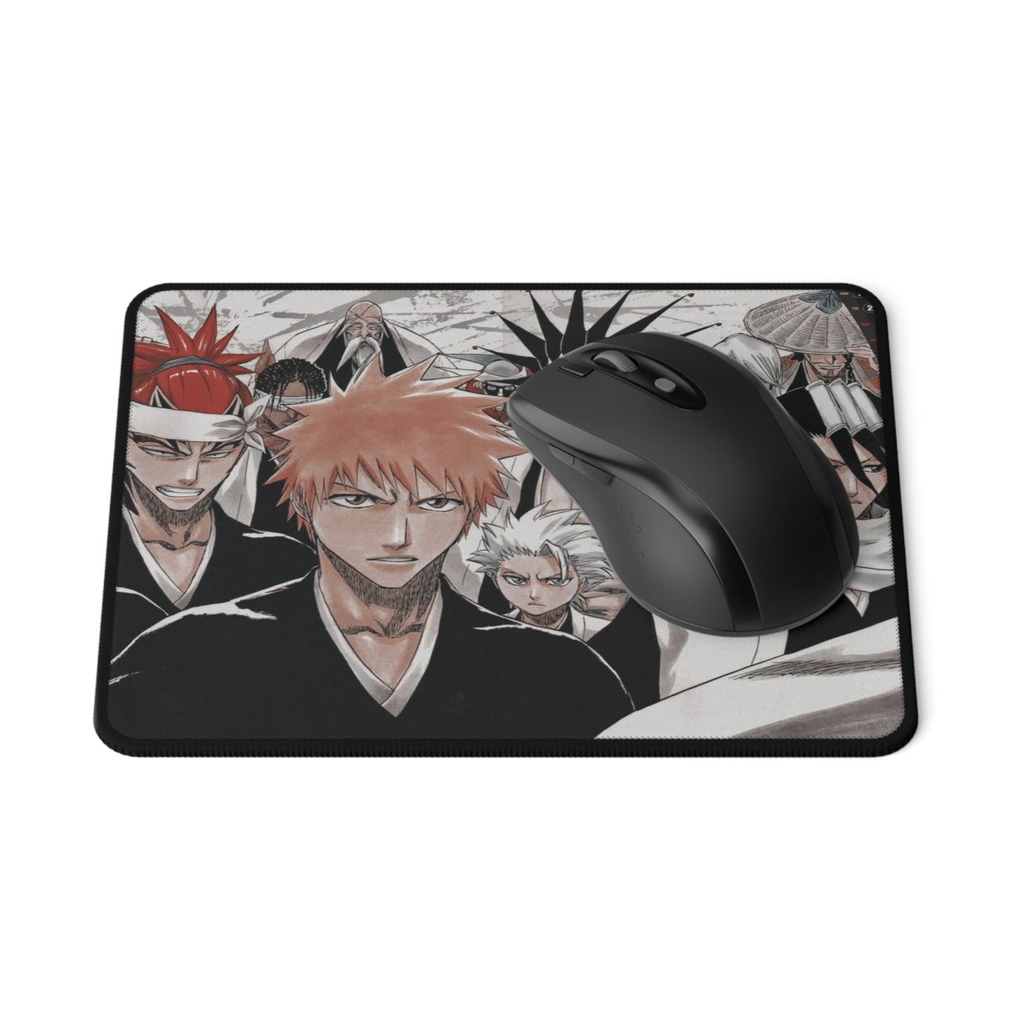 Bleach, Non-Slip Gaming Mouse Pad, Anime, shonen, literally me, big 3, ichigo, toshiro, biyakuya, kenpachi, renji, accessories, gifts, merch