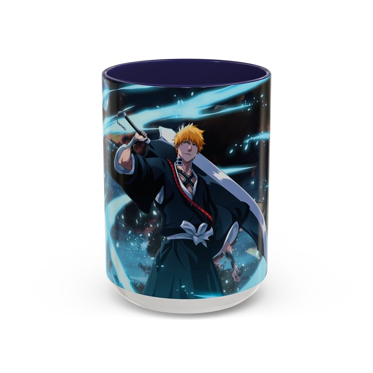 Ichigo, Kurosaki, Accent, Coffee, Mug, (11, 15oz),  Bleach, anime, manga, shonen, soul, reaper, rukia, kuchiki, bankai, kenpachi, yoruichi