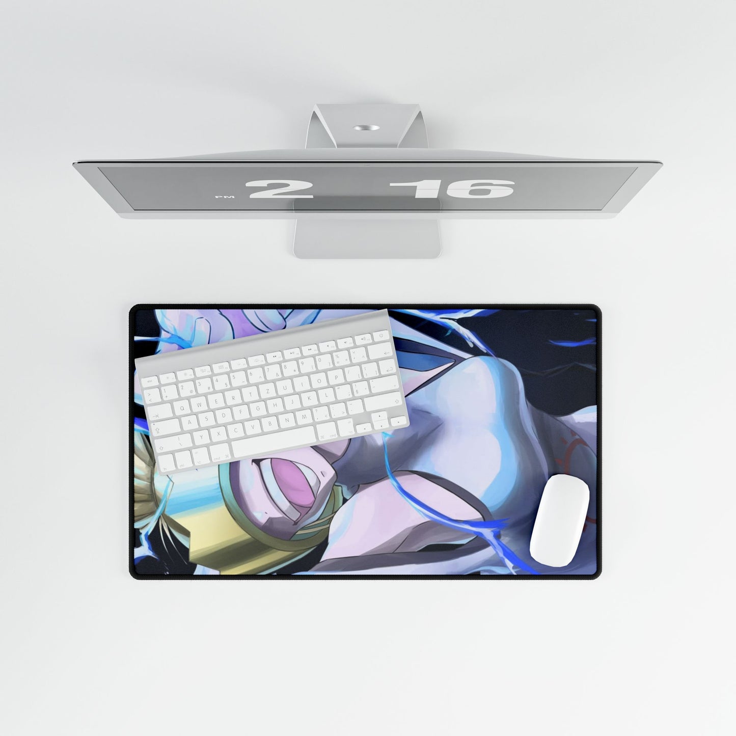 Haumea Desk Mat - Fire Force Anime Keyboard Pad, Manga Desk Mat, Otaku Gaming Accessory, Lightning Girl