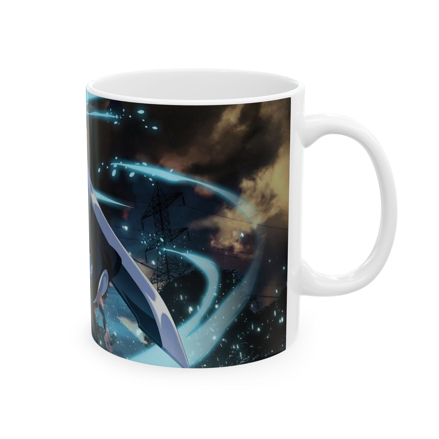 Ichigo, Kurosaki, Ceramic, Mug, (11oz, 15oz),  Bleach, anime, manga, shonen, soul, reaper, rukia, kuchiki, bankai, kenpachi, yoruichi