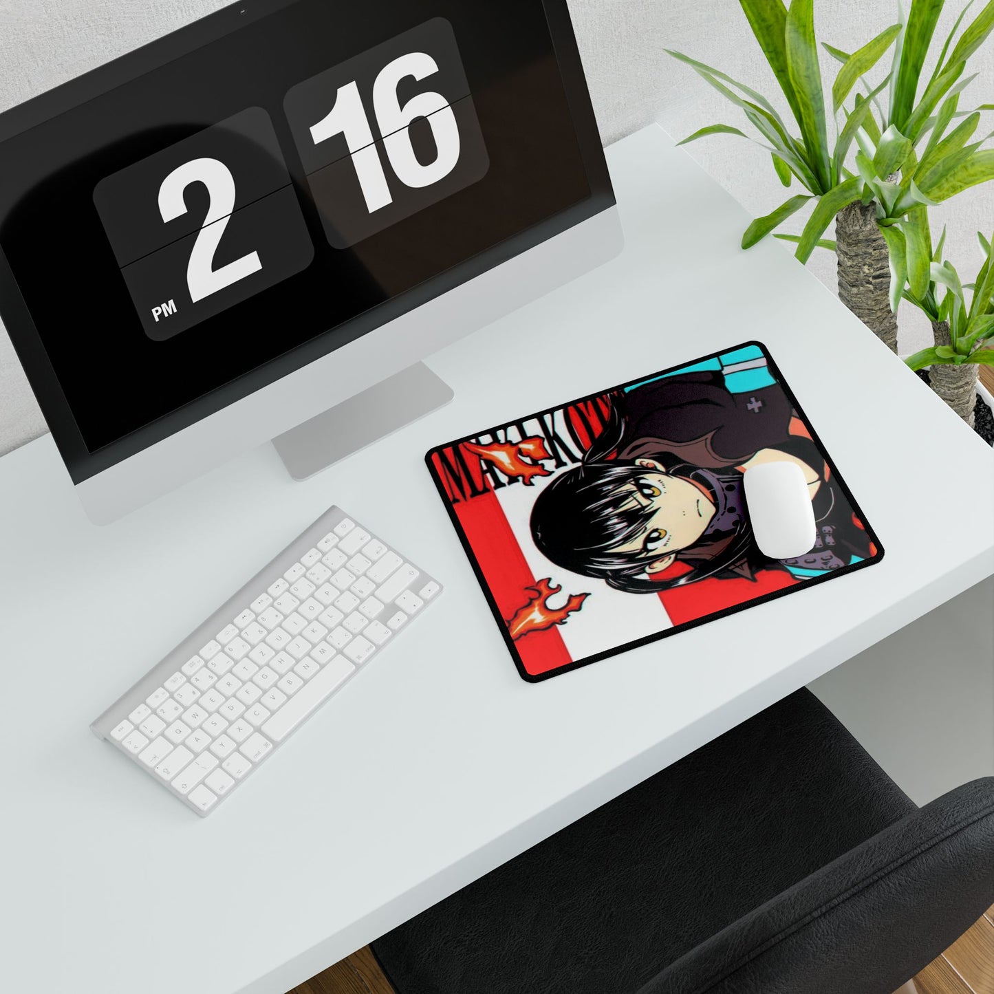 Tamaki Kotatsu Desk Mat - Fire Force Anime Mousepad - Lucky Lure Design - Extended Size Gaming Mat - Manga Fan Gift, Anime-Inspired Desk Mat