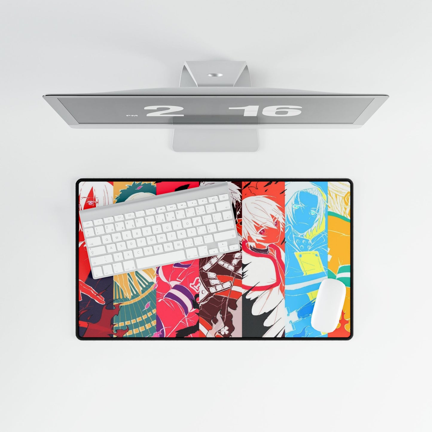 Fire Force Character Layer Desk Mat - Anime Keyboard Pad, Vibrant Manga Desk Mat, Otaku Gaming Accessory, Colorful Fire Force