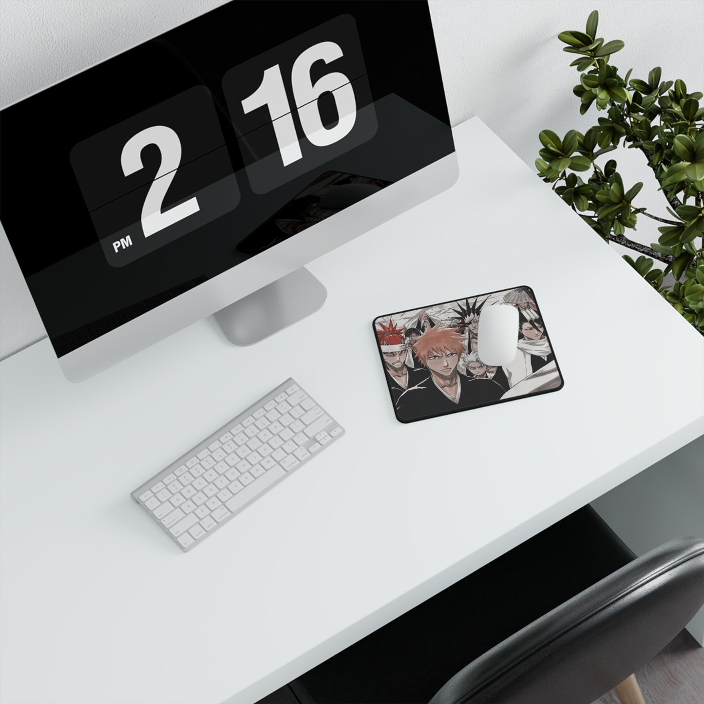Bleach, Non-Slip Gaming Mouse Pad, Anime, shonen, literally me, big 3, ichigo, toshiro, biyakuya, kenpachi, renji, accessories, gifts, merch