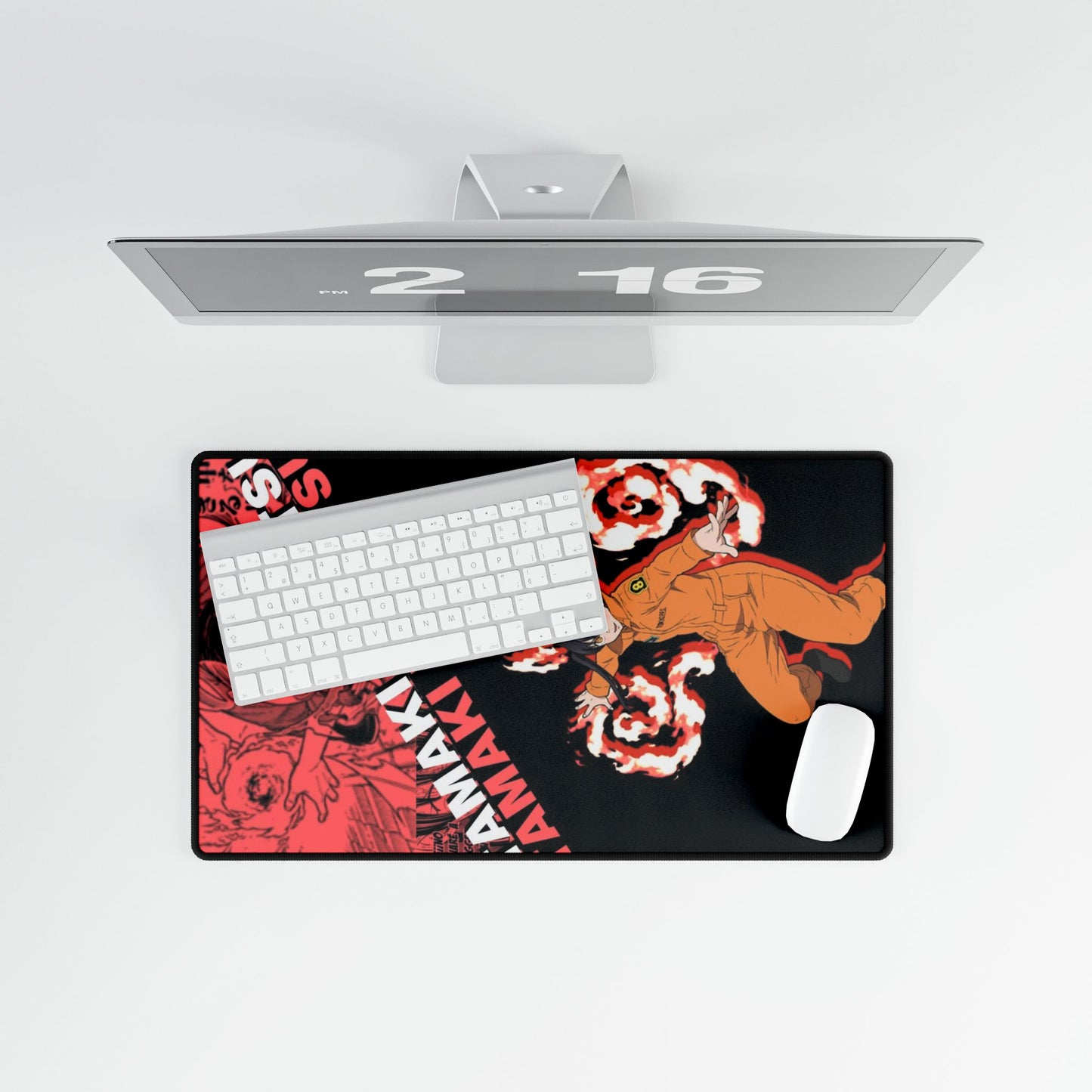 Tamaki Kotatsu Desk Mat - Fire Force Anime Keyboard Pad, Lucky Charmer Desk Mat, Manga Gaming Accessory, Otaku Gift