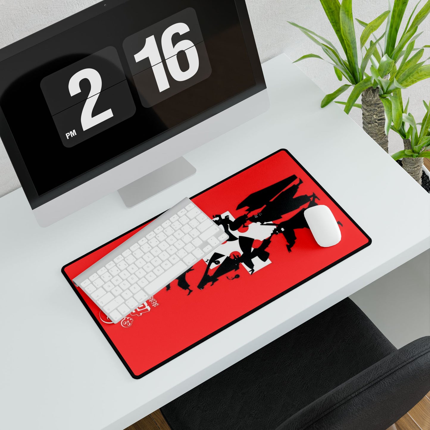 Fire Force Silhouette Desk Mat - Anime Keyboard Pad, Company 8 Desk Mat, Manga Gaming Accessory, Otaku Gift
