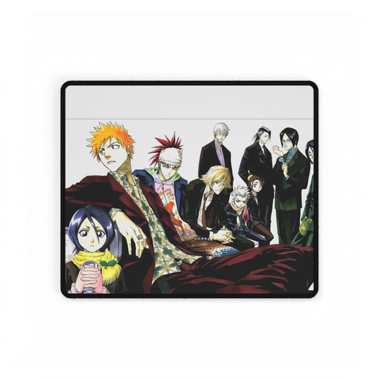 Anime Manga Desk Mats - Ichigo Rukia Gin - Bleach - Soul Society Reaper - Hollow, Gaming Mouse Pad, Table Protector, Large Mouse Mat,