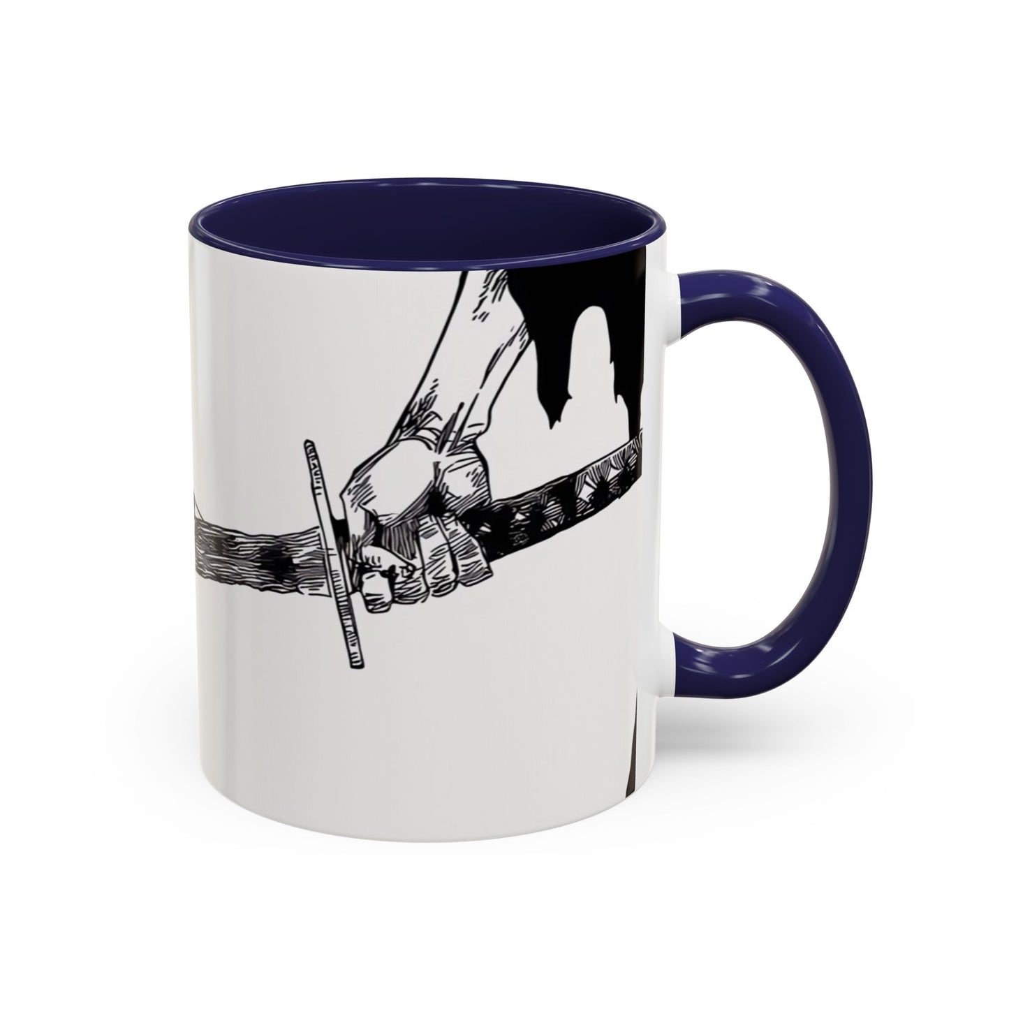 Bankai, Accent, Coffee, Mug, (11, 15oz), bleach, yamamoto, old man, head captain, fire, sword, katana, anime, shonen, manga, 