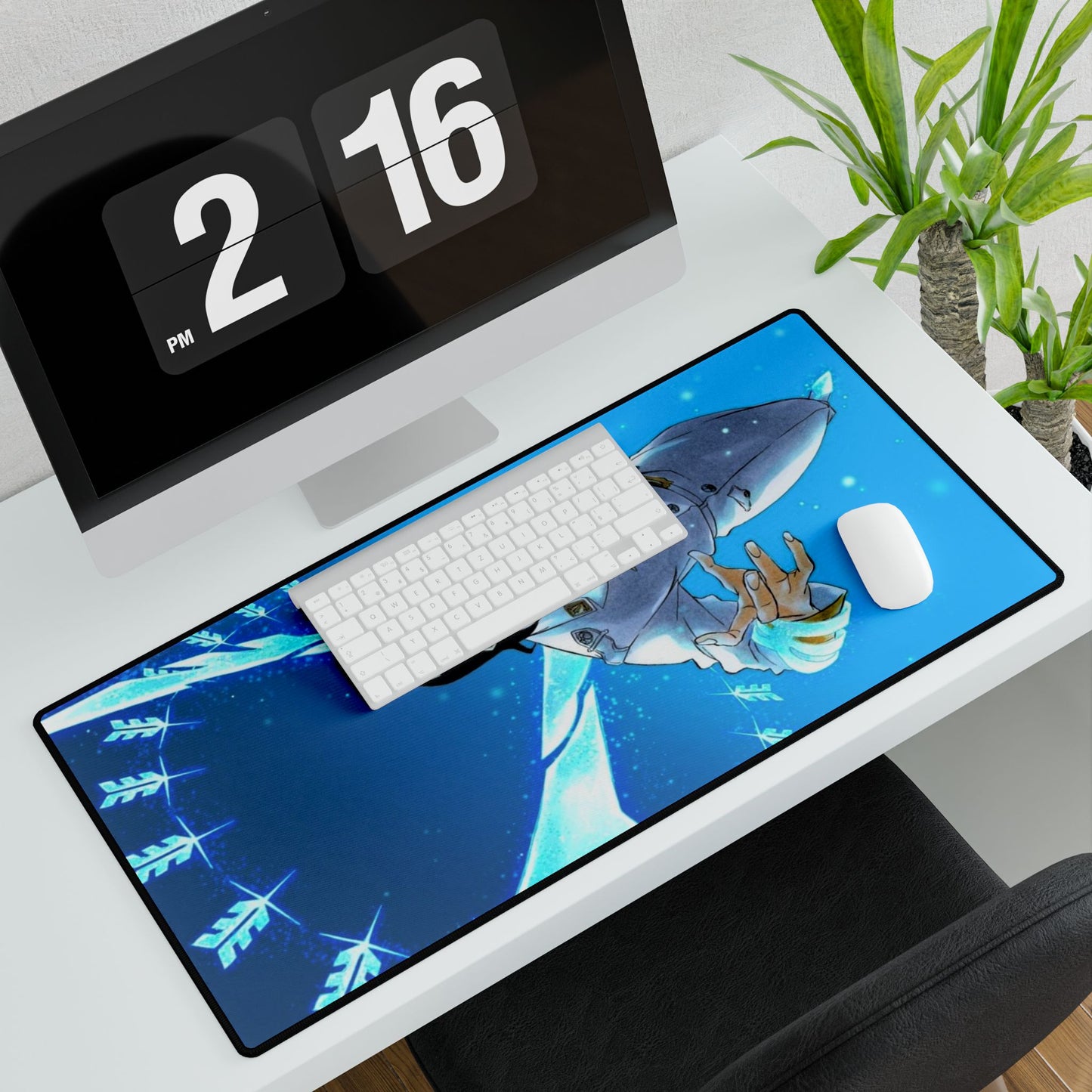 Bleach Desk Mats - Anime Manga Uryu Ishida Gift for Christmas, Shritft Quincy Sternwritter Ichigo Kurosaki Almighty Ywach, Mouse Pad, Gaming