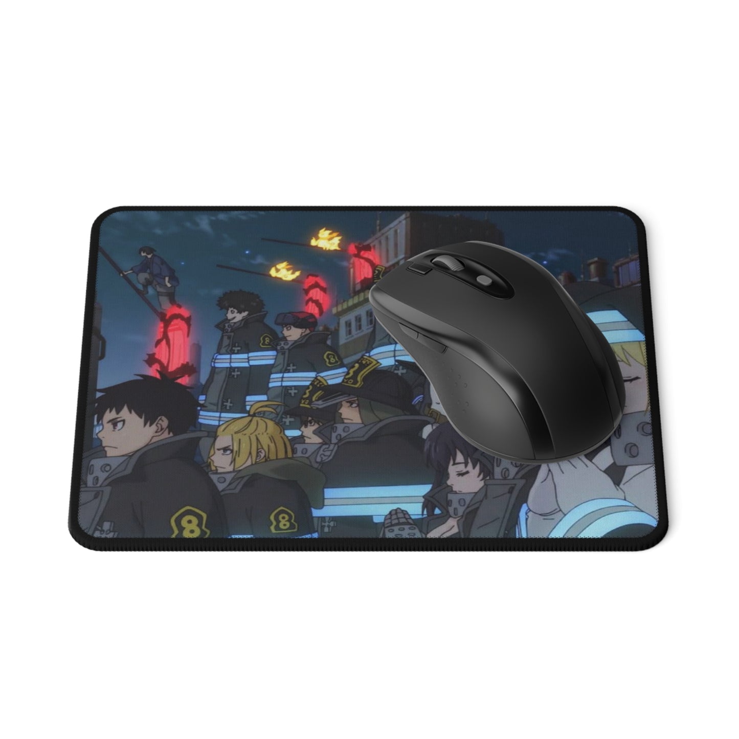 Fire Force Company 8 Gaming Mouse Pad - Non-Slip Mat, Anime Team Shot, Manga Gaming Pad, Otaku Gift