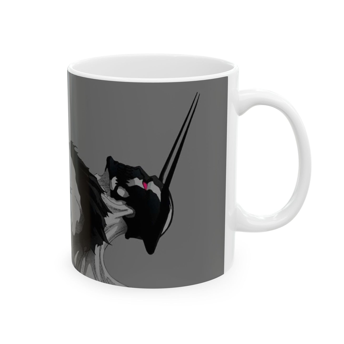 Anime, Ceramic Mug, (11oz, 15oz), Bleach Inspired White Zangetsu Hollow Orihime Ulquirra Cifer Aizen Espada Arrancar, Manga, Anime Gifts,