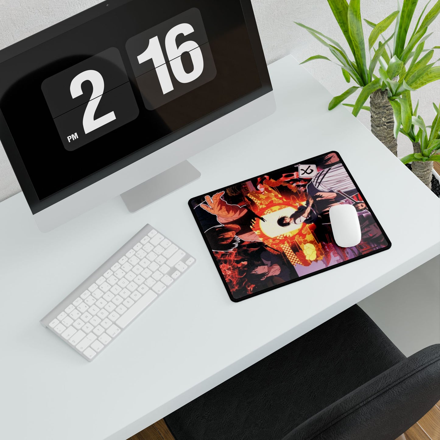 Benimaru Shinmon Desk Mat - Fire Force Anime Keyboard Pad, Strongest Fire Soldier Desk Mat, Manga Gaming Accessory, Otaku Gift, Fire Force