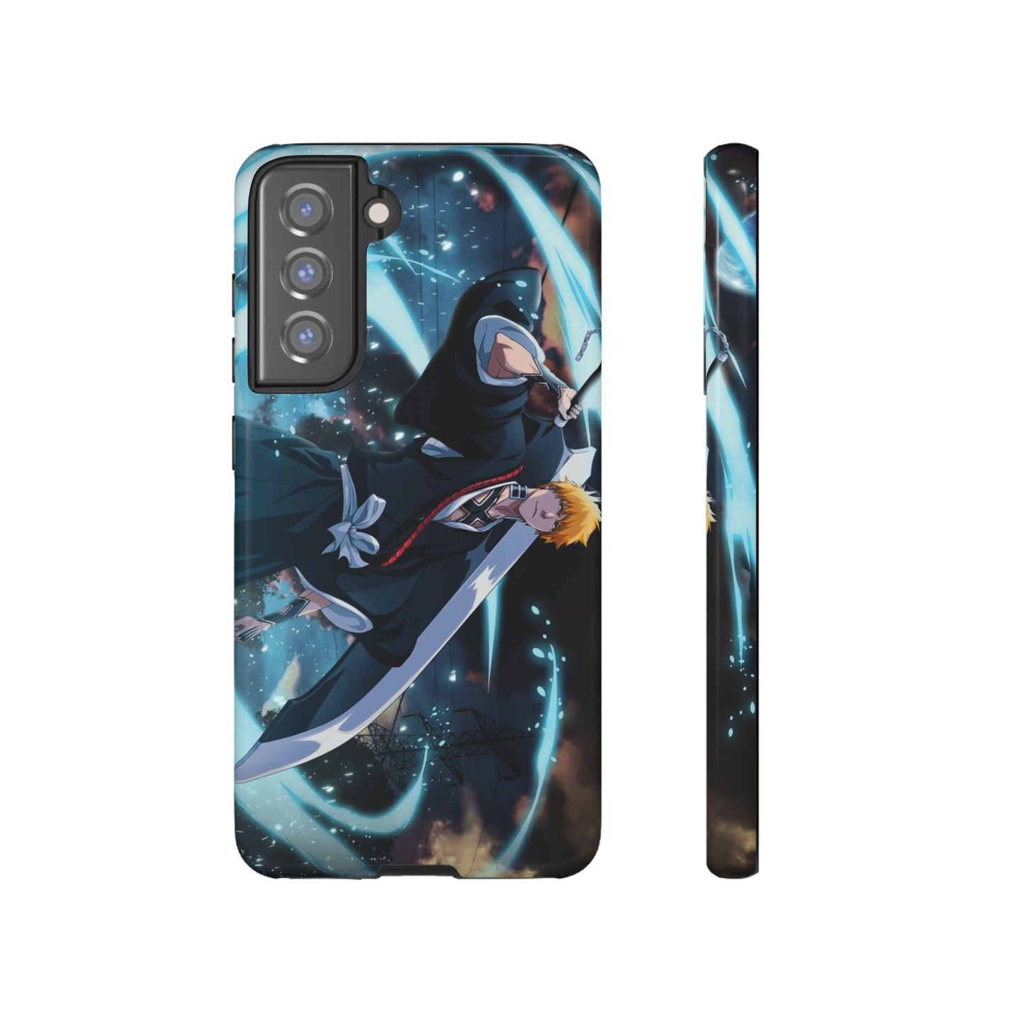 Ichigo, Kurosaki, Tough, Phone, Cases, Bleach, anime, manga, shonen, substitute, soul, reaper, society, rukia, kuchiki, bankai, 