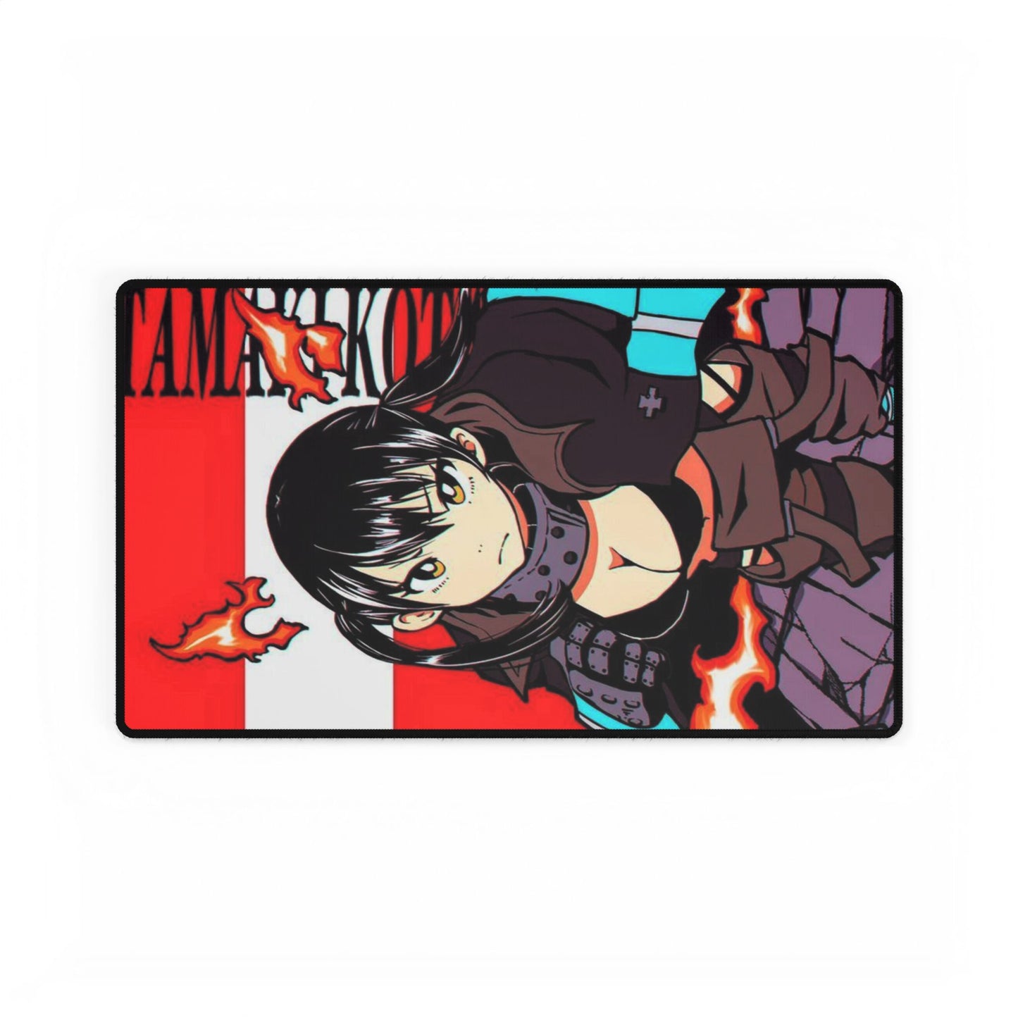 Tamaki Kotatsu Desk Mat - Fire Force Anime Mousepad - Lucky Lure Design - Extended Size Gaming Mat - Manga Fan Gift, Anime-Inspired Desk Mat