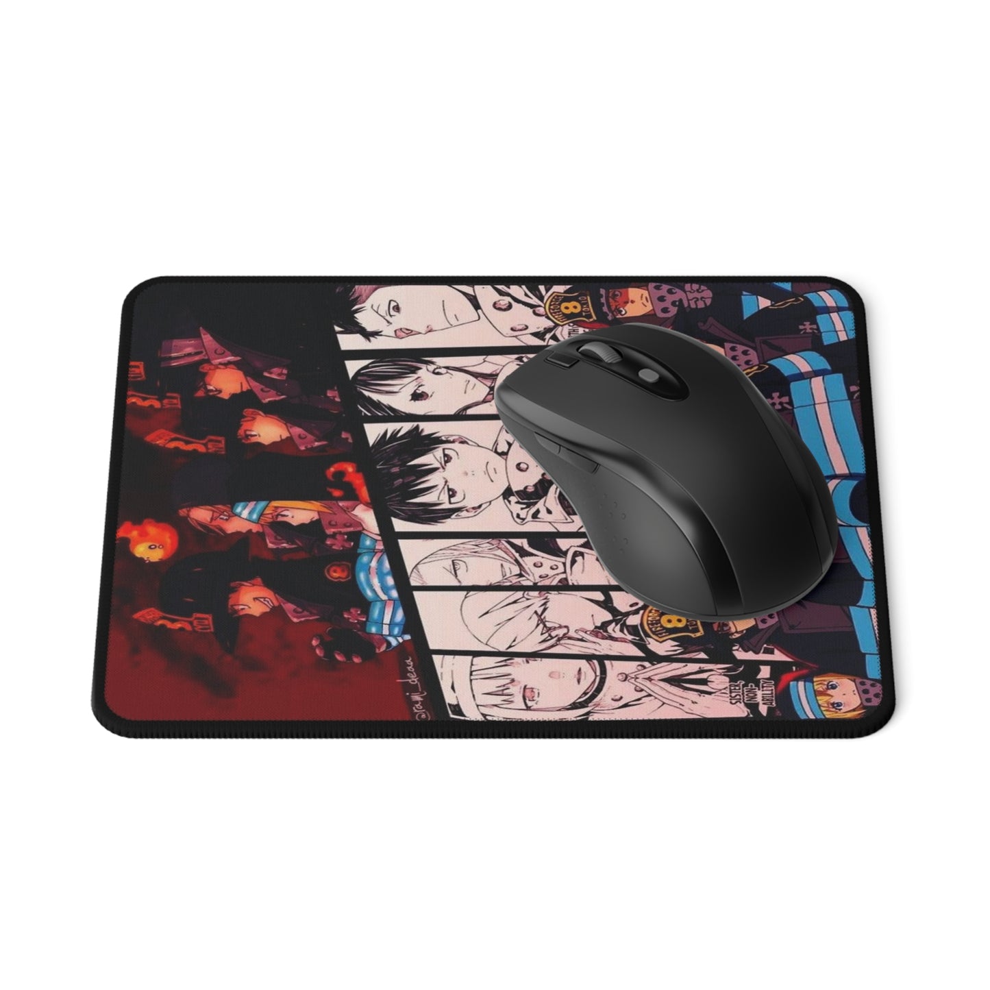 Fire Force Company 8 Gaming Mouse Pad - Non-Slip Mat, Anime Character Desk Pad, Manga Gaming Accessory, Otaku Gift