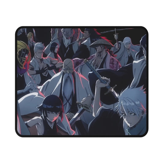 Gotei, 13, Non-Slip Gaming Mouse Pad, Bleach, anime, captains, 13, biyakuya, shinji, kenpachi, shunsui, toshiro, mayuri, yamamoto, aizen