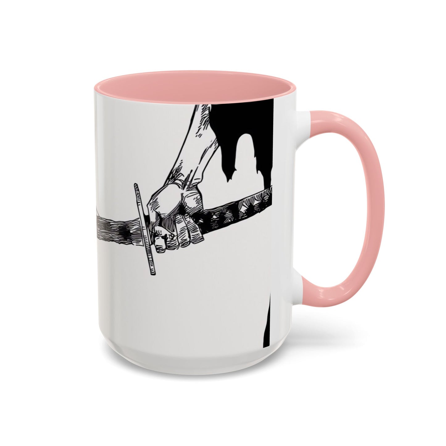 Bankai, Accent, Coffee, Mug, (11, 15oz), bleach, yamamoto, old man, head captain, fire, sword, katana, anime, shonen, manga, 