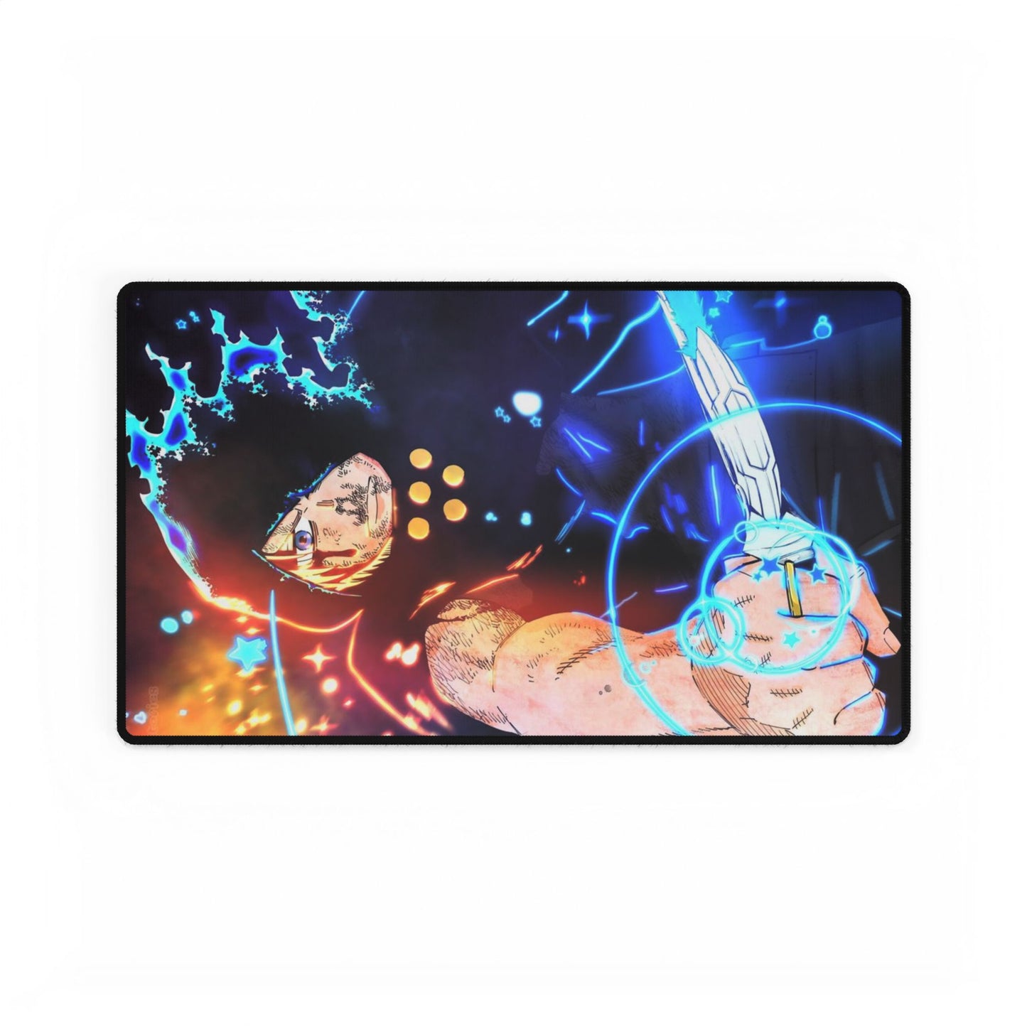 Arthur Boyle Desk Mat - Fire Force Anime Keyboard Pad, Knight King Gaming Mat, Manga Desk Accessory, Otaku Gift