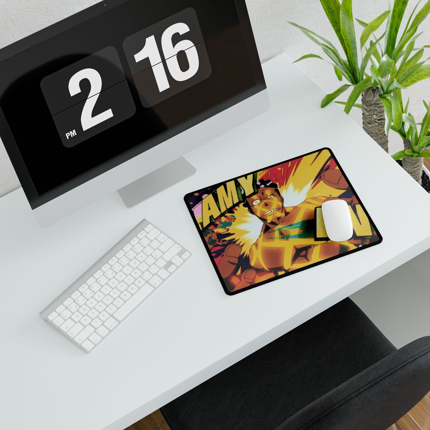 Ogun Montgomery Desk Mat - Fire Force Anime Keyboard Pad, Soul Resonance Desk Mat, Manga Gaming Accessory, Otaku Gift