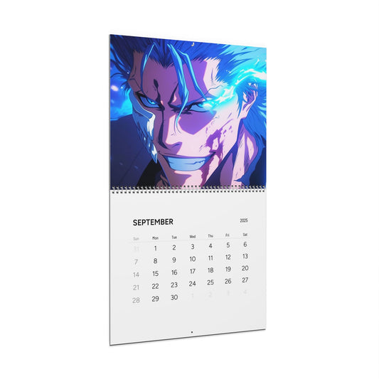 Anime Wall Calendars (2025) - Bleach Manga Design, Shonen Anime Gift, Ichigo Rukia Orihime Grimjow Renji Kenpachi Fan Accessories, Gotei 13