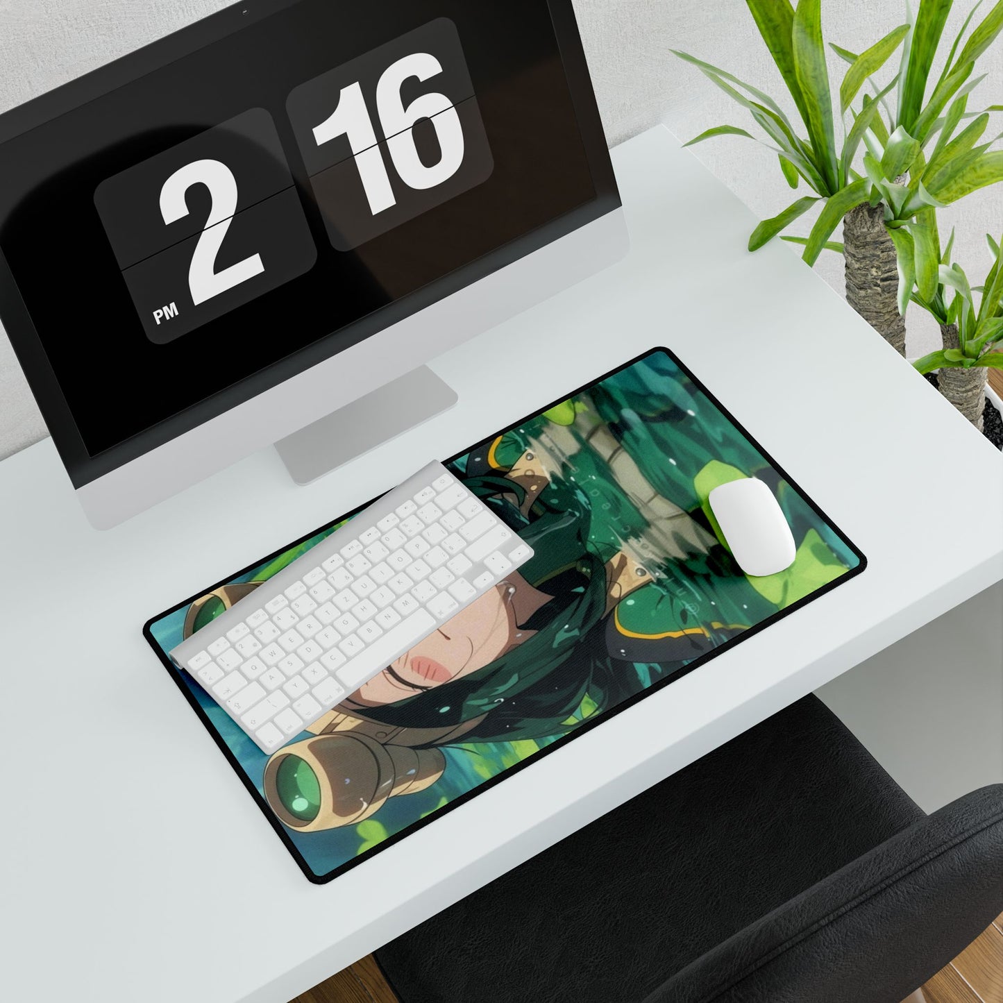 Anime Desk Mats, My Hero Academia Tsuyu Asui Urauraka All Might Deku Bakugo Todoroki Class 1A Frog, Gaming Mouse Pad, Keyboard Mat, Office