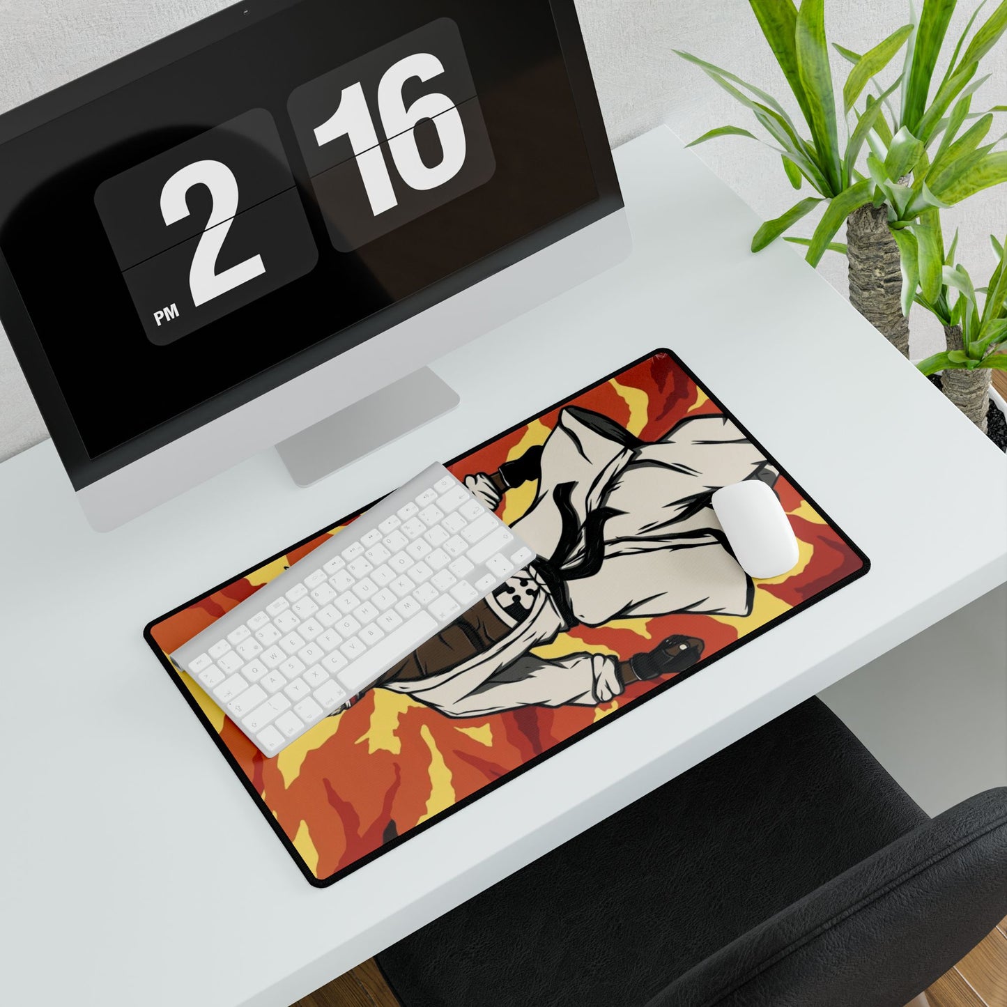 Charon Desk Mat - Fire Force Anime Keyboard Pad, Guardian of the Oasis Desk Mat, Manga Gaming Accessory, Otaku Gift