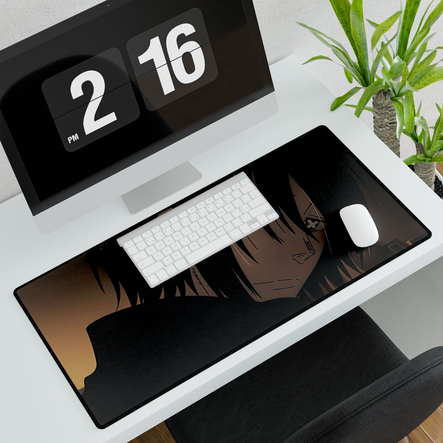 Benimaru Shinmon Desk Mat - Fire Force Anime- Unique Art Design - Extended Size Gaming Mat - Manga Fan Gift Desk Accessories