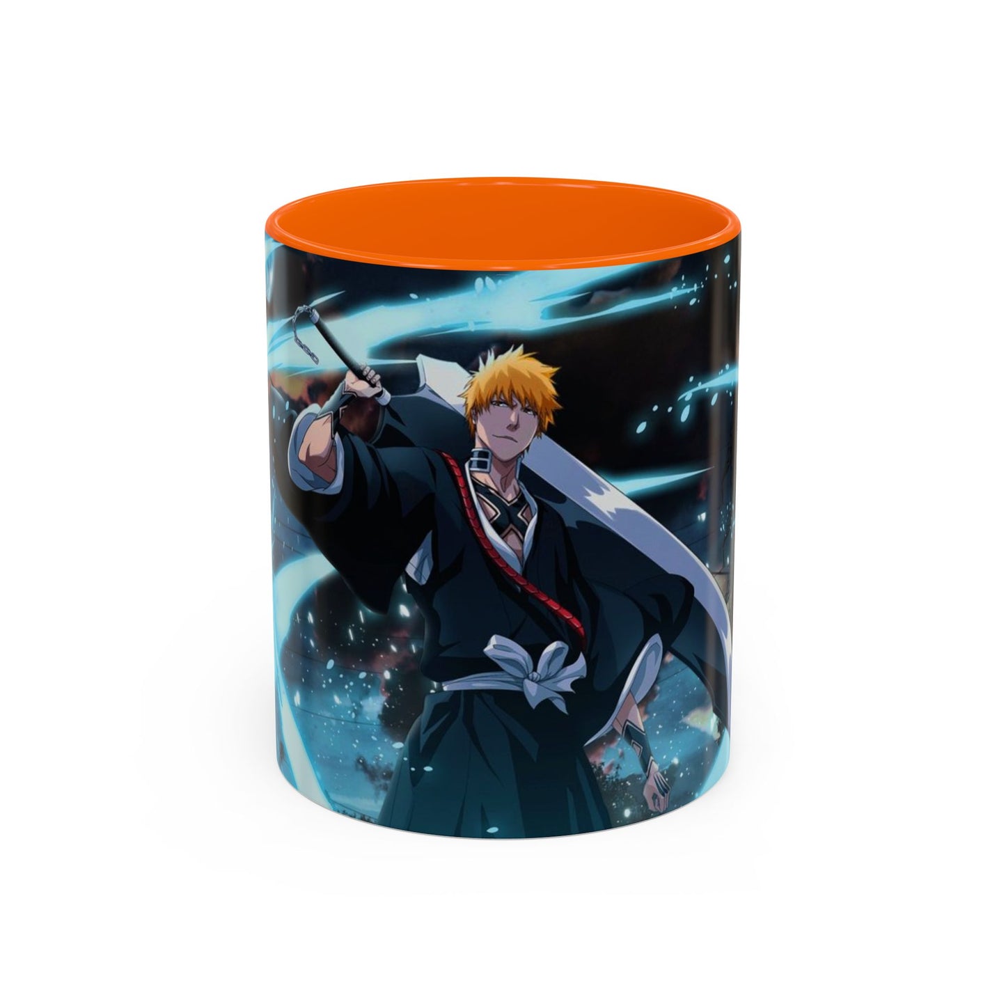 Ichigo, Kurosaki, Accent, Coffee, Mug, (11, 15oz),  Bleach, anime, manga, shonen, soul, reaper, rukia, kuchiki, bankai, kenpachi, yoruichi