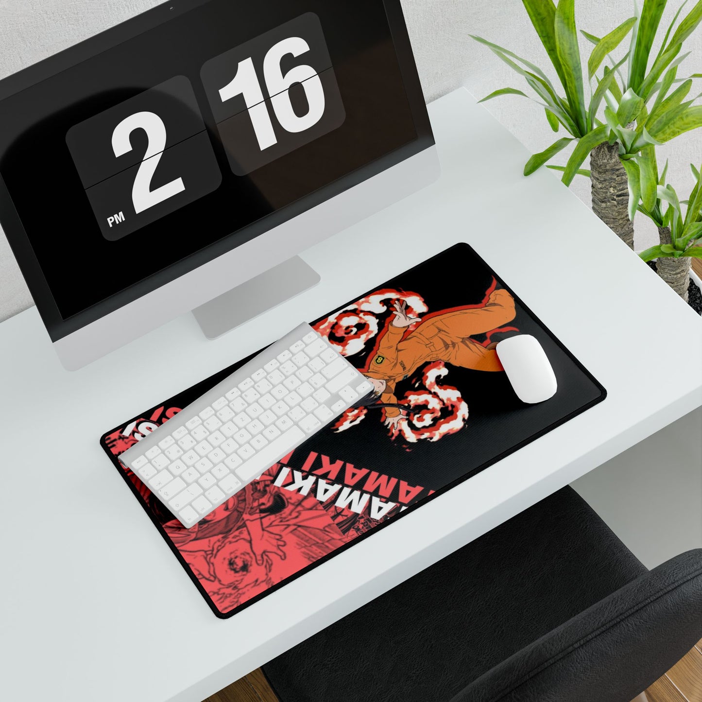 Tamaki Kotatsu Desk Mat - Fire Force Anime Keyboard Pad, Lucky Charmer Desk Mat, Manga Gaming Accessory, Otaku Gift