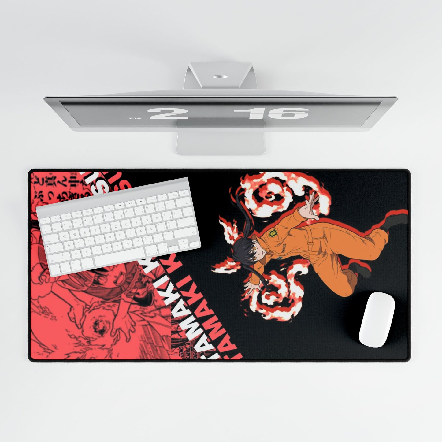 Tamaki Kotatsu Desk Mat - Fire Force Anime Keyboard Pad, Lucky Charmer Desk Mat, Manga Gaming Accessory, Otaku Gift