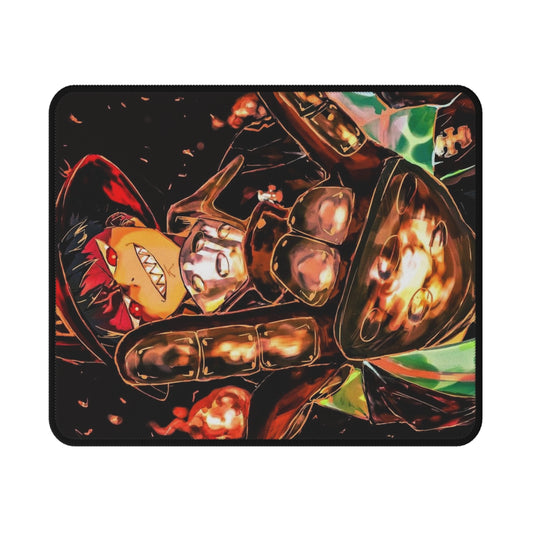 Shinra Kusakabe Gaming Mouse Pad - Fire Force Non-Slip Mat, Devil's Footprints Desk Accessory, Anime Gaming Pad, Otaku Gift