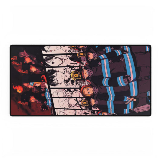Fire Force Company 8 Desk Mat - Anime Team Keyboard Pad, Manga Gaming Accessory, Otaku Gift